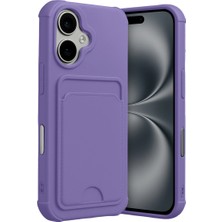 Vintessy Apple Iphone 17 Kelvin Kartvizitli Silikon - Lila