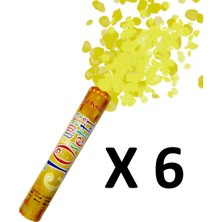 Tedaks 6 Adet 30 cm Gold (Sarı) Metalize Konfeti Mezuniyet Süslemesi