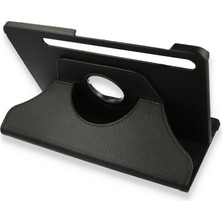 Vintessy Samsung Galaxy X800 Tab S8 Plus 12.4 Kılıf 360 Tablet Deri Kılıf - Siyah
