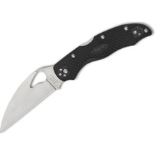 Spyderco Byrd Harrier 2 Black Lightweight Wharncliffe Plainedge Çakı