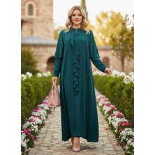 MYMİSİY Mymisiy Mevlana Medineipeği Çift Kol Volanlı Ferace 44 - 50