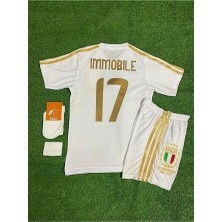 Italya 125.YIL Ciro Immobile Çocuk Forması 4'lü Set (White)