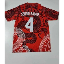R. Madridd Sergio Ramos 2023/24 Yeni Sezon Özel Konsept Forması (Red)