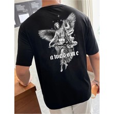 ENSUENO Unisex Awasome Yazılı Tshirt