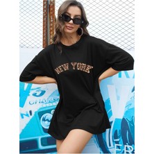 ENSUENO Unisex New York Yazılı Tshirt