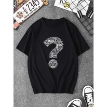 ENSUENO Unisex What Yazılı Tshirt