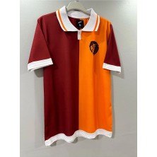 Sarı-Kırmızı Parçalı Aslan Temalı Tişört