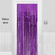 Zero Land Muratech  Işıltılı Duvar ve Kapı Perdesi Mor Renk 90X200 cm