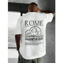 ENSUENO Unisex Rome Yazılı Tshirt