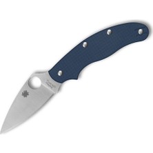 Spyderco Uk Penknife Cobalt Blue G-10 Cpm SPY27 Plainedge Çakı