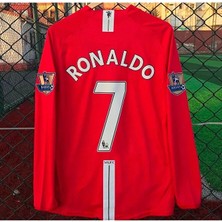 M.unitedd 2008 Moskova Şampiyonlar Ligi Finali Cristiano Ronaldo Forması (Red)