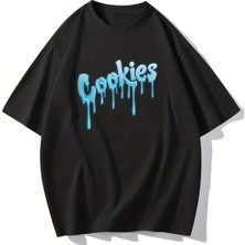 ENSUENO Unisex Cookies Yazılı Tshirt