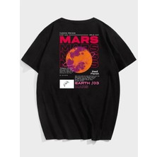 ENSUENO Unisex Mars Yazılı Tshirt