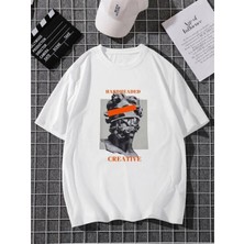 ENSUENO Unisex Creative Yazılı Tshirt