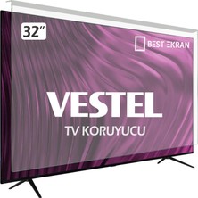 Vestel 32H8740 Tv Ekran Koruyucu - Vestel 32" Inç Kırılmaz Tv Ekran Koruyucu Camı