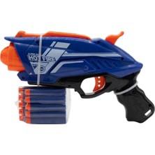 Layfhex Yumuşak Sünger Köpük Mermi Atan Oyuncak Silah Tabanca Dart Nişancı 10 Mermili