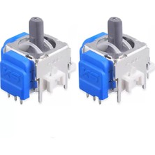 Pop Konsol 2 Adet Playstation 5 Uyumlu Manyetik Mıknatıslı Analog 3D Joystick Hall Sensör PS5 Kol Yedek Parça