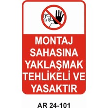 Outdoor One İŞ GÜVENLİĞİ UYARI LEVHASI 1 ADET PVC 21 X 29CM