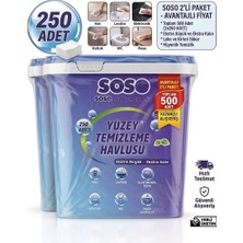 Pazaraza 2x 250 Yaprak - Soso Kova Yüzey Temizleme Mendili