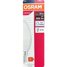 Avarson (1 Adet) Ledvance 7,5W Beyaz Işık (6500K) E14 Duylu (Ince Duy) LED Ampul