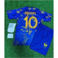 Fransa Yeni Sezon Kylian Mbappe Özel Konsept Çocuk Forması 4'lü Set (Konsept)