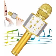 Karaoke Mikrofon Dahili Hoparlörlü Sd-Usb-Aux Girişli Bluetooth Hoparlör