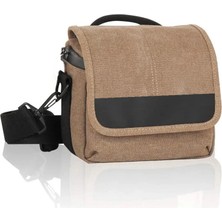 Tianya Dslr ve Aynasız Fotograf Makineleri Için Vintage Kanvas Dikdörtgen Omuz Bel Çantası