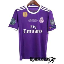 R.ea.l M.a.d.r.i.d 2017 Cardiff Şampiyonlar Ligi Finali Cristiano Ronaldo Kısa Kol Forması