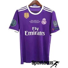 R.ea.l M.a.d.r.i.d 2017 Cardiff Şampiyonlar Ligi Finali Cristiano Ronaldo Kısa Kol Forması