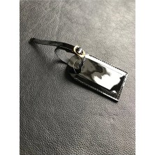 VİP GİFT Voyager Bagaj Isimlik Valiz Bavul Etiketi Hakiki Deri