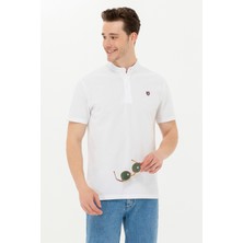 U.S. Polo Assn. Erkek Beyaz Tişört 50262955-VR013