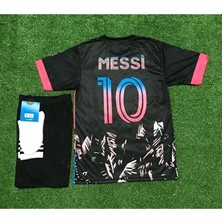 Miami 2023/24 Yeni Sezon Lionel Messi Çocuk Forması 3'lü Set (Black)