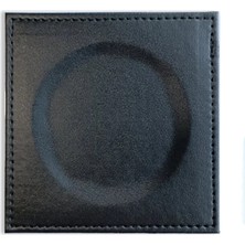 VİP GİFT Kare Bardak Altlığı Suni Deri Bardak Altı ( 1 Adet ) Siyah