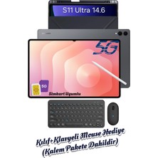 Samsung Galaxy Tab S11 Ultra 12 GB Ram 512 GB 5g (Çift Sim Kart Uyumlu) Kılıf ve Klavye Mouse Hediyeli (Samsung Türkiye Garantili)