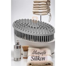 Nacario Mey Ithalat® Masajlı Silikon Banyo Fırçası Nuage Design 719327