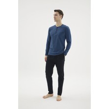 Kocabey 9250 Erkek Midi Yaka Pijama Takım
