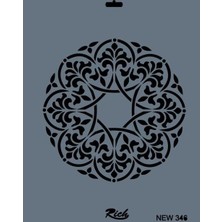Nacario Mey Ithalat® Rich New Seri N-346 Stencil 35X25 cm