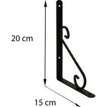 İlanib Ticaret Mey Ithalat® Ferforje Raf Altı No:2 Siyah