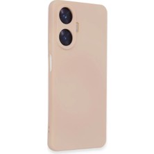 Newface Realme C55 Kılıf Nano Içi Kadife Silikon - Pudra