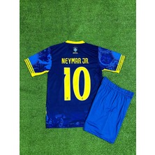 Brezilya Neymar Jr Özel Konsept Çocuk Forması (Mavi)