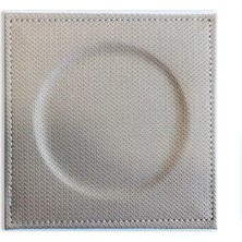 VİP GİFT Kare Bardak Altlığı Suni Deri Bardak Altı ( 1 Adet ) Kahverengi