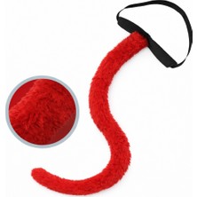 Zero Land Muratech Kırmızı Peluş Kuyruk Şekil Verilebilir 70 cm