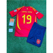 Ispanya Euro 2024 Finali Lamine Yamal Çocuk Forması 4'lü Set