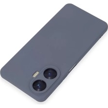 Newface Realme C55 Kılıf Nano Içi Kadife Silikon - Gri