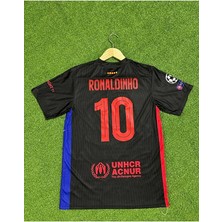 Barcelona Yeni Sezon Ronaldinho Yetişkin Forması (Black)