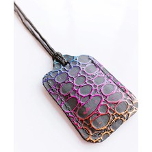 VİP GİFT Küçük Dörtgen Cevşen Dualı Kolye Muska Hakiki Deri El Yapımı