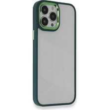 Newface Apple iPhone 14 Pro Max Kılıf Dora Kapak - Haki Yeşil