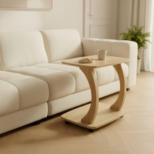 İmoka Dizayn Imoka Çiftli Büyük Boy C Sehpa 60X40X60 cm Koltuk Yanı Laptop & Kahve Sehpası