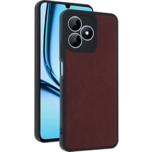 Newface Realme Note 50 4g Kılıf Aras Deri Kapak - Bordo