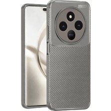 Newface Tecno Spark 30 Kılıf Auto Focus Karbon Kapak - Gri